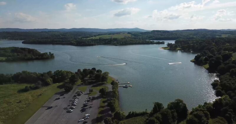 Reading, Aerial, Schuylkill River